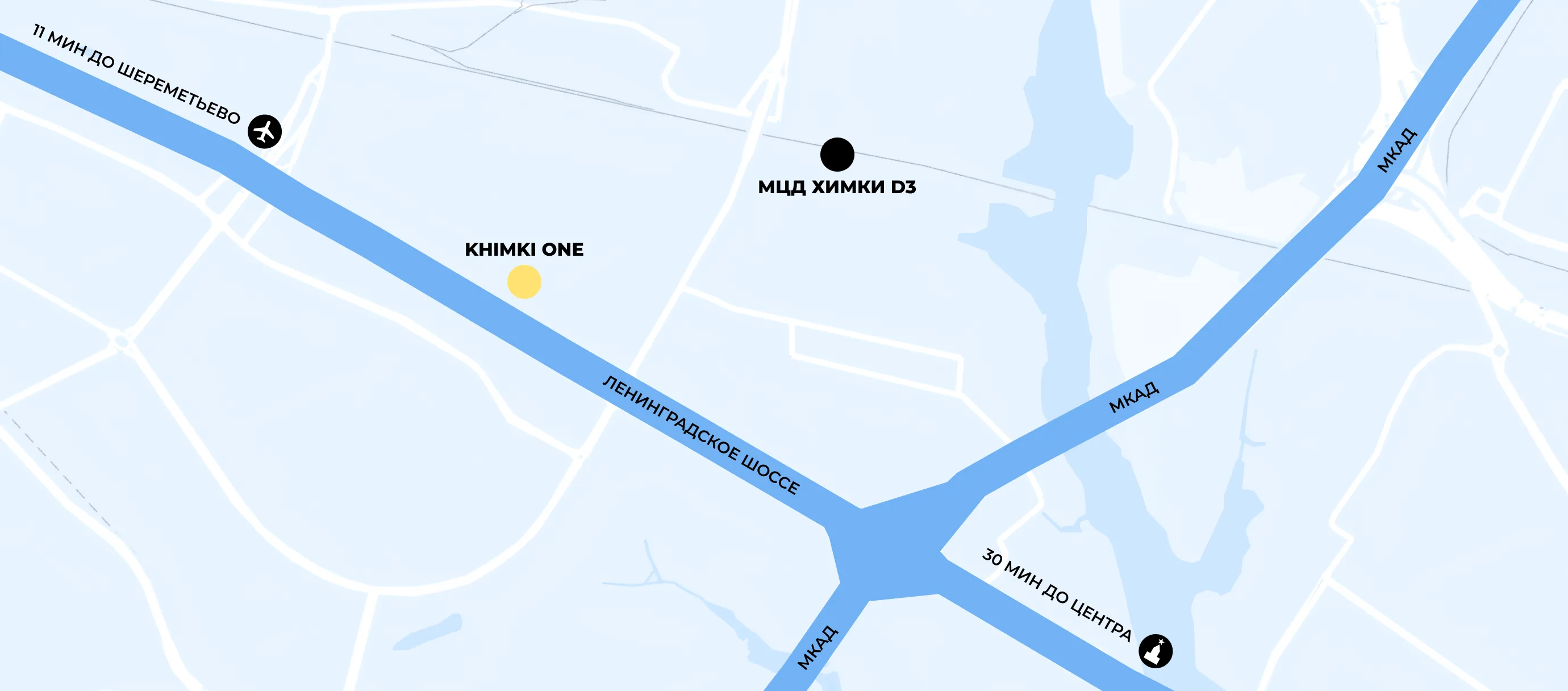 Карта расположения Khimki One